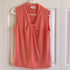 Coral Calvin Klein buisness blouse